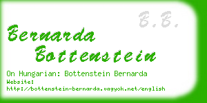 bernarda bottenstein business card